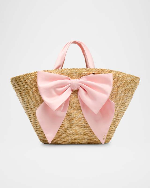 Carlotta Straw Bow Bag